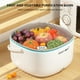 thumbnail image 5 of Cesta De Limpieza De Verduras Cesta de lavado de purificación de alimentos para lavadora de frutas y verduras (con batería 2xAA) Likrtyny Libre de BPA, 5 of 9