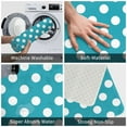 thumbnail image 4 of Daiia Sky Blue And White Polka Dot Front Door Mat, Heavy Duty Durable Welcome Mat for Outdoor Indoor, Dirt Trapper Waterproof Super Absorbent Door Mat, 16" x 24", 4 of 9