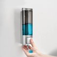 thumbnail image 2 of Dispensador de jabón montado en la pared para ducha Dispensador de jabón manual de 200 ml Dispensador de desinfectante para manos Dispensador de loción, para baño Kuyhfg Bienvenido a Kuyhfg, 2 of 5