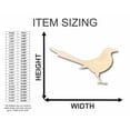 thumbnail image 2 of Unfinished Wood Magpie Shape - Bird - Wildlife - Craft - up to 46" DIY 7" / 1/4", 2 of 3