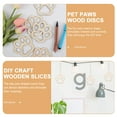 thumbnail image 4 of 30 Pcs Wooden Hollow Dog Paw with Rope Painted DIY Winding Board Chips Paws Shape Graffiti Slices Versatilen Front Door Decor Home Handmade, 4 of 6
