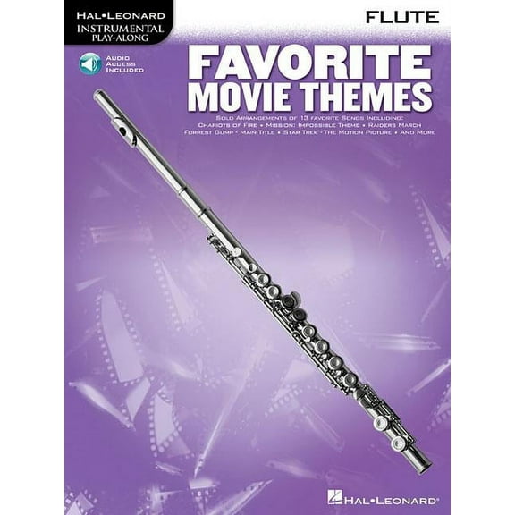 Favorite Movie Themes Flute Play-Along Book with Online Audio, (Paperback)