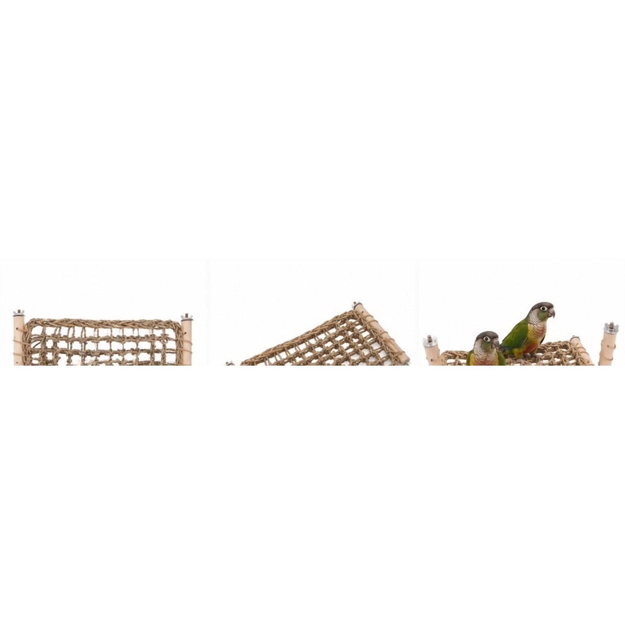 HONMEET Rope Ladder for Birds Featuring Simple Installation and Woven Rope Surface for Parakeet Cage Accessories