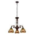 thumbnail image 5 of Chloe Lighting Anisoptera Purity 3-Light Glass Mini Chandelier in Multi-Color, 5 of 9