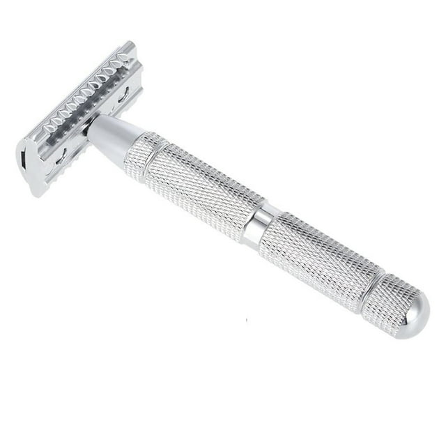 Yeacher Stainless Steel Safety Razor Traditional Men's Double Edge Shaving Razor Manual Beard Razor Shaving Tool