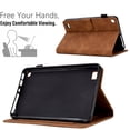 thumbnail image 4 of for Amazon Kindle Fire 7 2015/2017/2019, Premium Luxury PU Leather Cover/Smart Folio with Dual Stand & Auto Sleep/Wake Case Cover with Pen Slot & Card Slots for Fire 7 2015/2017/2019, Brown, 4 of 10