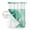 Green, variant on No Hook Green Marble Shower Curtain with Snap in Liner Set, Summer Ocean Wave Green Ombre Waterproof Fabric Bathroom Curtains with See Through Top Window, Hotel Style Stall 48 x 72 Inch