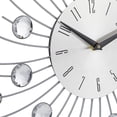 thumbnail image 5 of Sun Wall Clock with Diamond Rhinestone Beads Modern Kitchen, 5 of 5