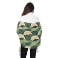 thumbnail image 4 of FORMRS Womens Scarf Winter Soft Long Big Warm Shawls Wrap Tassel Scarves, Green Abstract Shapes, 4 of 9
