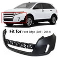 thumbnail image 4 of Front Bumper Cover Unpainted FO1014107 Fit for Ford Edge (2011-2014), without Park Assist Sensor Hole, 4 of 5
