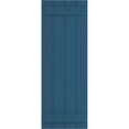 thumbnail image 5 of Ekena Millwork 21 1/2"W x 66"H True Fit PVC Four Board Joined Board-n-Batten Shutters, Sojourn Blue (Per Pair - Hardware Not Included), 5 of 9