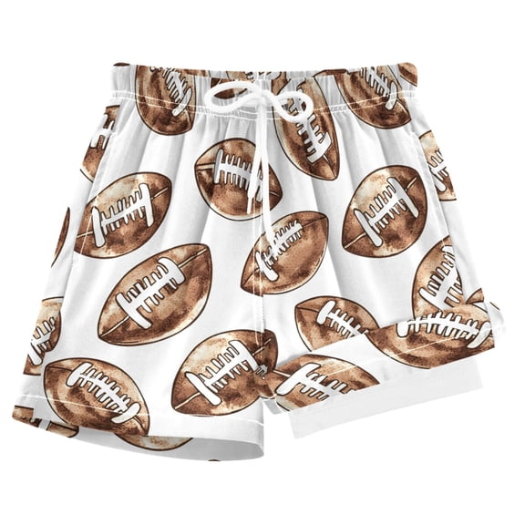 joogoo Retro Football Boys Swim Trunks Beach Swimsuit Shorts Boxer 8Y