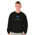 thumbnail image 5 of NASA Meatball Logo Outer Space Planet Sweatshirt for Men or Women Brisco Brands S, 5 of 6