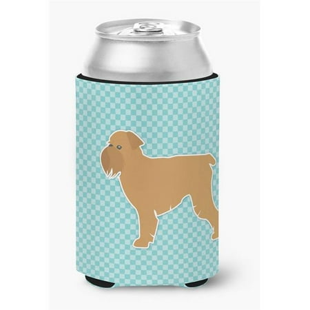 

Brussels Griffon Checkerboard Blue Can or Bottle Hugger