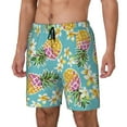 thumbnail image 2 of Fotbe Cute Pineapples Men’s Swim Trunks Quick Dry Swim Shorts Board Shorts with Mesh Lining-Medium, 2 of 9