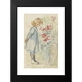 thumbnail image 2 of Jozef Israëls 11x14 Black Modern Framed Museum Art Print Titled - Standing Girl in Bloementuin (1834 - 1911), 2 of 5