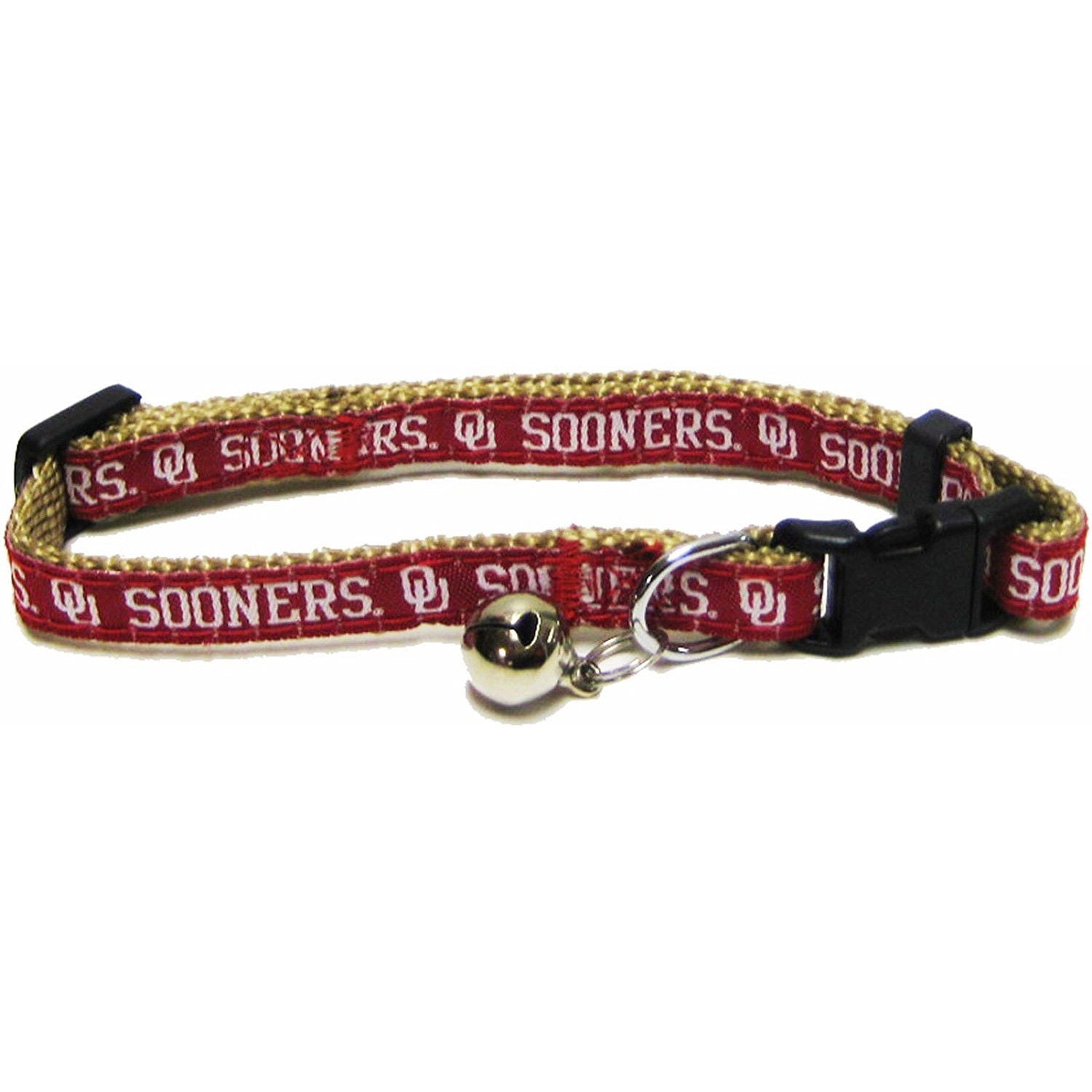 NCAA Official Size Medium Pets First Oklahoma Sooners Nylon Collar for Pets 