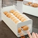 thumbnail image 5 of Advancent Caja de almacenamiento de huevos con cuerpo transparente estilo diapositiva y escala de frescura de 31 días adecuada Organizadores de utensilios de cocina Blanco transparente, 5 of 6