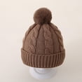 thumbnail image 3 of Winter Beanie Hat, Kids Boys Girls Warm Fleece Lined Knitted Soft Ski Cuff Cap Beanie Hats with Pom Pom 0-4 Years under $10, 3 of 3