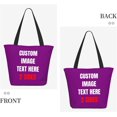 thumbnail image 4 of Custom Tote Bag With Logo Photo, Custom Bag, Personalized Shopping Bags Reusable Grocery Bags Bulk For Work Travel Gifts, 4 of 8