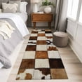 thumbnail image 5 of 2x6 Washable Runner Rug, Denim Cow Non-Slip Hallway Runner for Entryway Kitchen Bedroom, Western Cowboy Indoor Carpet Runner Floor Mat, 5 of 9