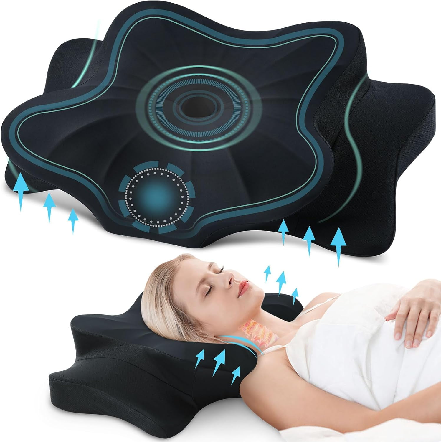 Technogel Anatomic Cooling Gel King Size Pillow, Ergonomic Design