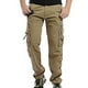 thumbnail image 5 of Pantalones largos para hombre, lavados con agua, para exteriores, informales, con bolsillo, cremallera sólida, rectos, de trabajo, 5 of 6
