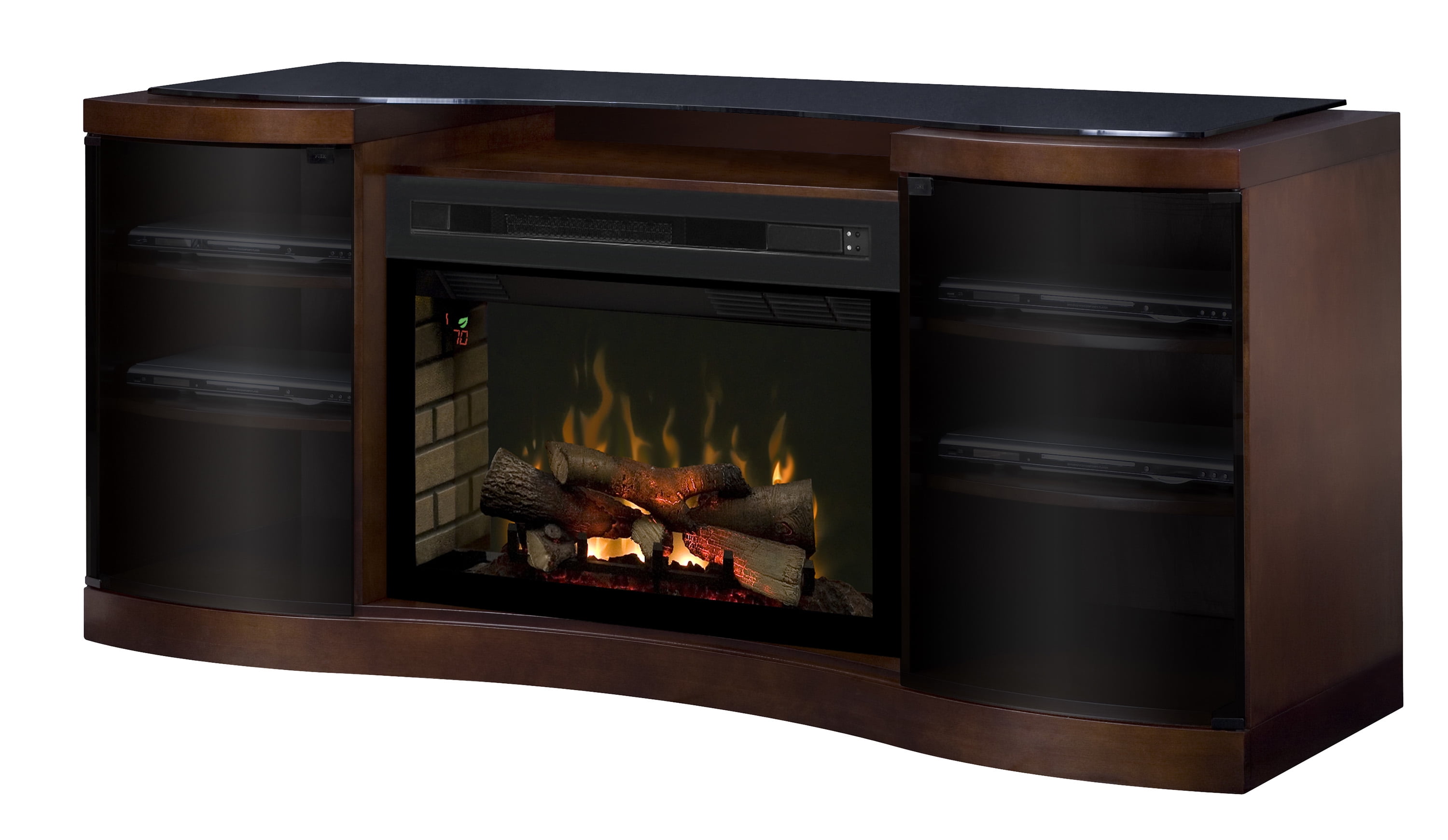 Dimplex Acton Media Console Electric Fireplace With Logs For - Walnut Console Electric Fireplace Dimplex Acton Media Console Electric Fireplace With Logs For - Walnut Console Electric Fireplace