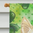 thumbnail image 3 of Carolines Treasures CK1782CHF Shamrocks White Collie Flag Canvas House Size  Large multicolor, 3 of 4
