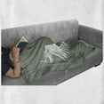 thumbnail image 6 of Grunge Soft Flannel Fleece Blanket, Old-Fashion Coat of Arms Wings in Front of Cracked Dirty Wall Royal Insignia Design, Cozy Plush for Indoor and Outdoor Use, 70" x 90", Grey White, by Ambesonne, 6 of 6