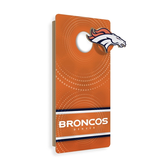 Denver Broncos Wall Hanging Cornhole Board