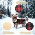 thumbnail image 5 of UOSIA Winter Coat for Small and Medium Dogs, Puppy Plaid Jacket, Pet Thickened Outfits, 5 of 7