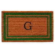 Calloway Mills Green Border 24" x 36" Monogram Outdoor Doormat (Letter G)