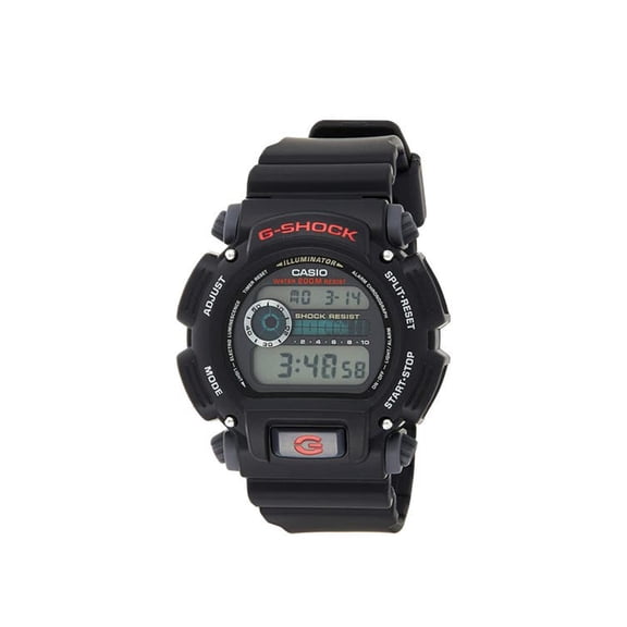 Casio G-Shock Men's Watch Dial Black Dial Resin Band Watch, DW-9052-1VDR