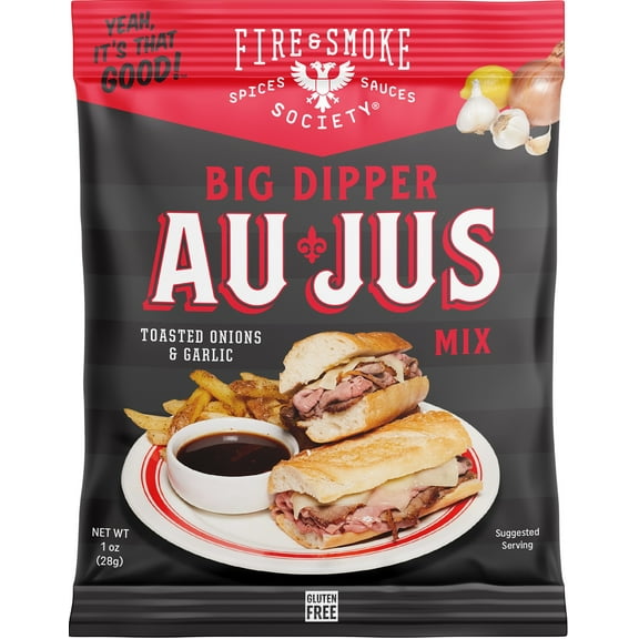 Fire & Smoke Society Au Jus Gravy Mix, 1 oz Au Jus Seasoning Mix