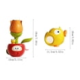 thumbnail image 3 of Yellow Flower Shower Toy with Suction Cup for Kids Bath Time, Water Spraying Blooming Bath Toy for Toddlers, Baby Bathing Playset for Boys and Girls, Plastic Bathroom Toy, 3 of 9