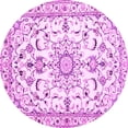 thumbnail image 1 of Ahgly Company Indoor Round Persian Pink Traditional Area Rugs, 7' Round, 1 of 4