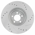 thumbnail image 3 of Geelife Performance Brake Rotor Drilled Slotted Front G-Coated Pair For 745 750 760, 3 of 9
