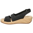 thumbnail image 3 of Easy Street Gannett Women's Slingback Wedge Sandals Color: Black Croco Size: 8.5, 3 of 5