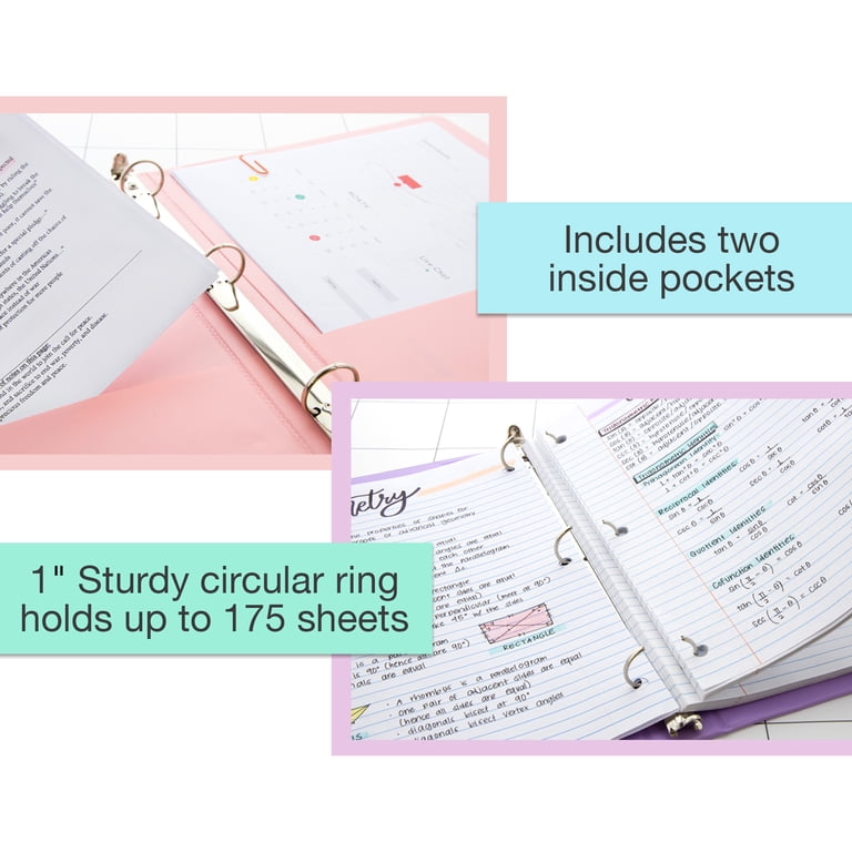 pastel card binder 4-Pocket Exo-Tec Zip Binder Pastel Blue