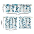 thumbnail image 5 of Wildflower Farmhouse Curtains 24 Inch - 3 Panel Rustic Boho Set with Vintage Floral Print, Country Kitchen Drapes, 5 of 5