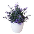 thumbnail image 2 of Travelwant Fake Plants, Artificial Potted Flowers Small Potted Plants, Mini Artificial Small Flower, Faux Greenery Plants Indoor, Lavender Pot, 2 of 7