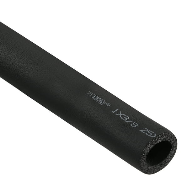 Foam Hose 1" x 3/8" Air Conditioner Heat Insulation Pipe Black 6 Foot