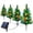 C, variant on MInHoues 4Pcs Christmas Solar Cedar Tree Light Outdoor, 29.5" Metal Multicolor LED Lighted Evergreen Tree Garden Stake for Lawn Pathway, Perfect for Christmas Tree Home office Party Decoration