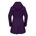 thumbnail image 6 of Women's Lightweight Rain Jacket With Adjustable Hood And Belt For Wet Weather Protection, 6 of 6
