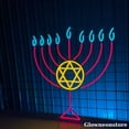 thumbnail image 3 of Glowneon Hanukkah Led Sign, Hanukkah Neon Sign, Happy Hanukkah Sign, Hanukkah Signs, Holiday Decor, 3 of 4