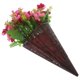thumbnail image 2 of Cesta de flores para colgar en la puerta de entrada, cesta de flores artificiales de ratán, cesta de flores falsas hermosas para festivales, 2 of 4
