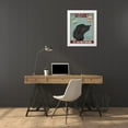 thumbnail image 3 of Fab Funky 15x18 White Modern Wood Framed Museum Art Print Titled - Springer Spaniel, Black, Bebe,Ice Cream, 3 of 4