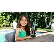 Dude Perfect Water Bottle, Silicone Handle, Double Wall Insulation and Leak-Proof Lid, 24 oz Capacity, Black