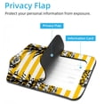 thumbnail image 3 of Square 2Pack PU Leather Pineapple Cruise Luggage Tag with Privacy Cover and Stainless Steel Ring - Suitable for Travel Handbags Backpacks Luggage Tags, 3 of 6